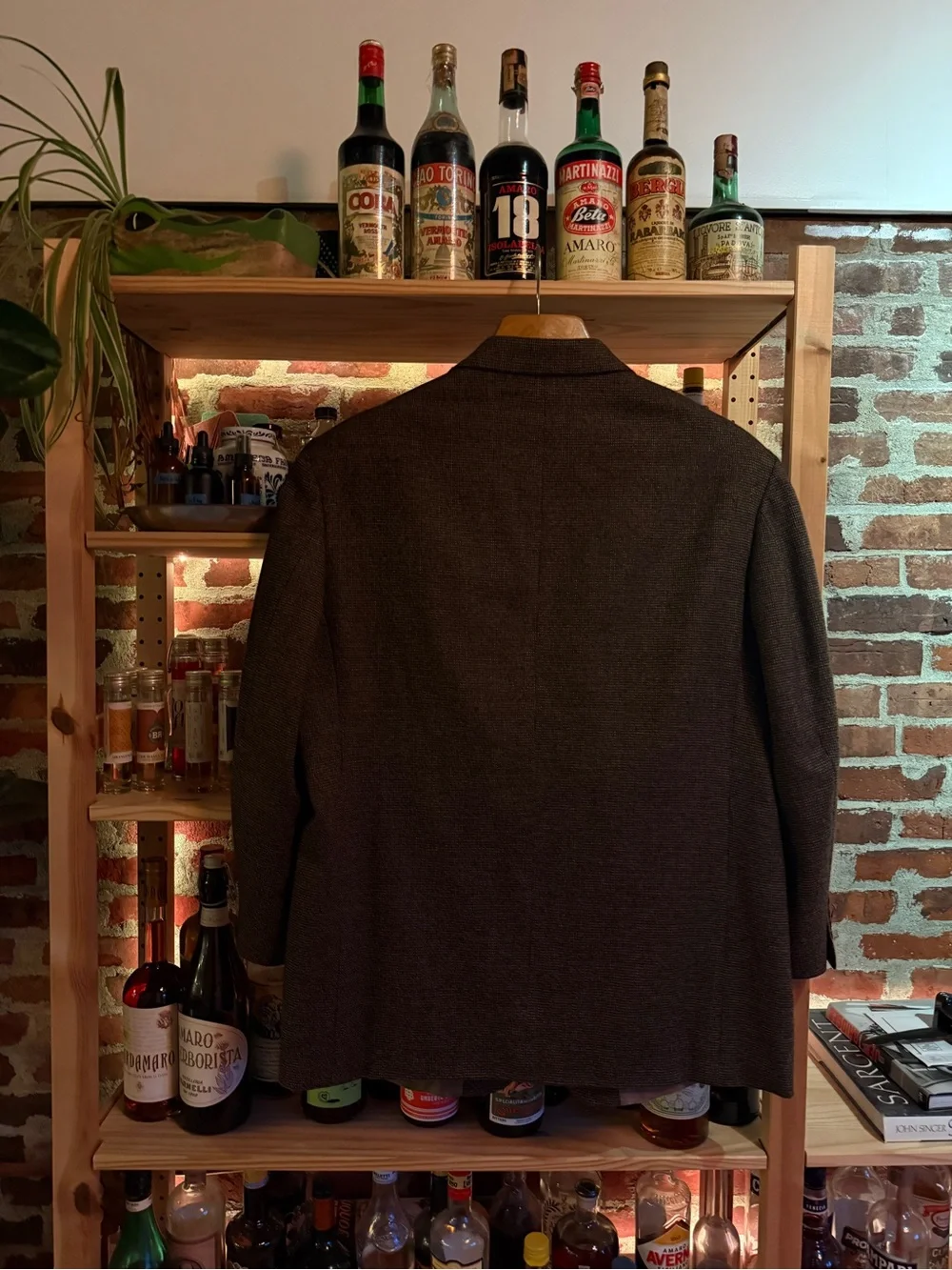 Oscar de la Renta 100% Wool Brown Blazer Style#3556